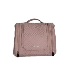 Bagsmart Women's cosmetic makeup toiletries bag travel bag pink multi use